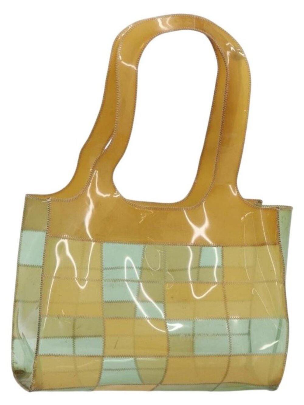 CHANEL Tote Bag Vinyl Clear CC Auth 181737